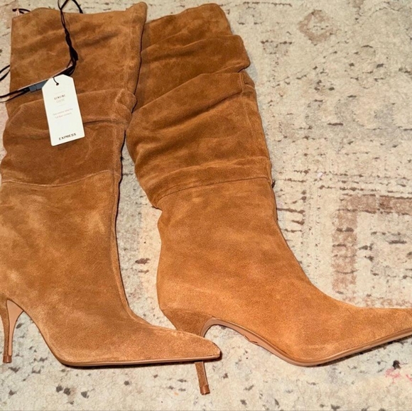 Brown Suede Women's Boots express - Picture 7 of 13